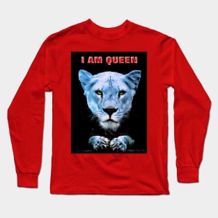 I am Queen. Lioness Long Sleeve T-Shirt